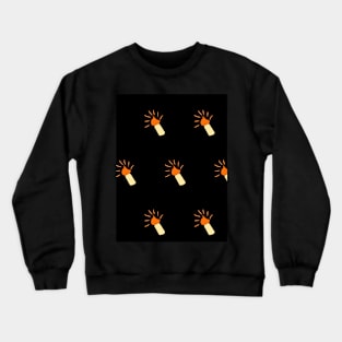 Candle, light, heat, holiday, lighting, fire Crewneck Sweatshirt